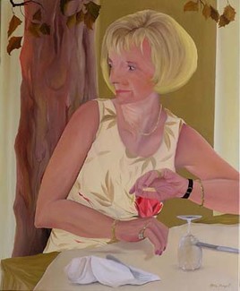 La femme &agrave; la terrasse