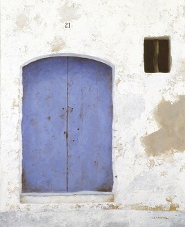 Ibiza blue door