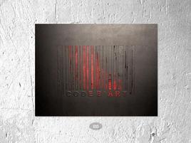 Code b'art tagué rouge
