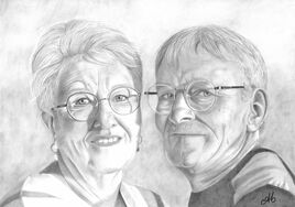 Portrait d'un couple senior