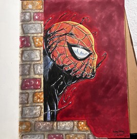 tête Spiderman