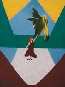 La fille et l' oiseau