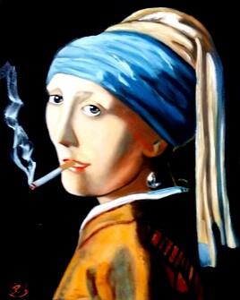 La femme à la clope (pardon Vermeer !) La femme à la clope (pardon Vermeer !)