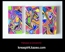 Tryptique color&eacute;