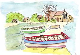 Marée basse en Bretagne