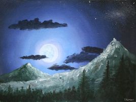 Moonlight & Mountains