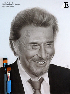 portrait johnny hallyday