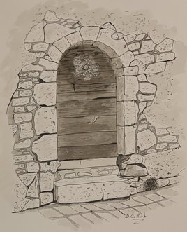 Vieille porte &agrave; Entrevaux (06)