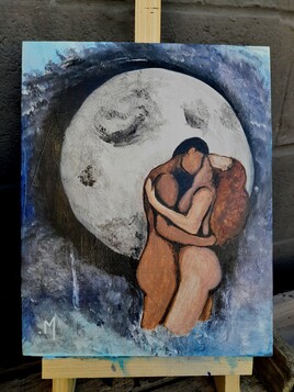 L'&eacute;treinte au clair de lune