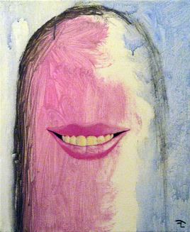 Monolithe autoportré au sourire