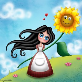 Aime-Moi et le tournesol by Myria-Moon