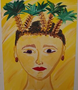 R&ecirc;ve de vacances. Des palmiers plein la t&ecirc;te