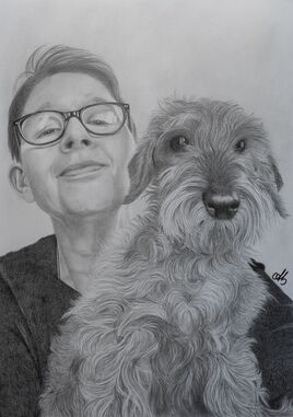 Une femme et son chien