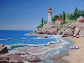 Paysage de bord de mer