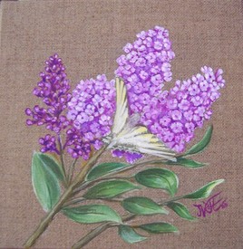 Lilas et papillon