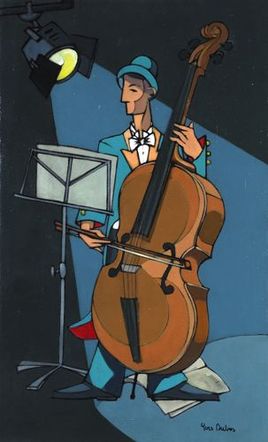 Le joueur de violoncelle par YVES DUBOS