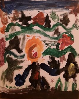 La vie  d'apr&egrave;s le titre donn&eacute; par ma fille de 5ans a son oeuvre