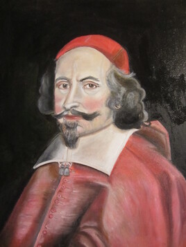 Cardinal Mazarin d'apr&egrave;s l'oeuvre de l'atelier Pierre Mignard