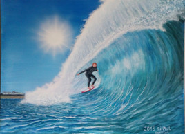 hossegor  surfeur