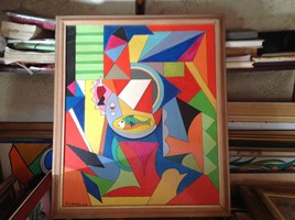 Peinture abstrait acrylique