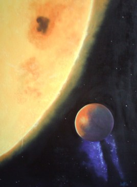 Er&eacute;dine devant son soleil