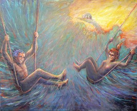 Les Balançoires. (Hommage à Goya.)