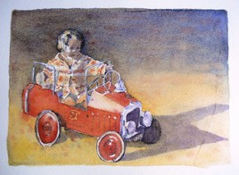 Clémence et la voiture