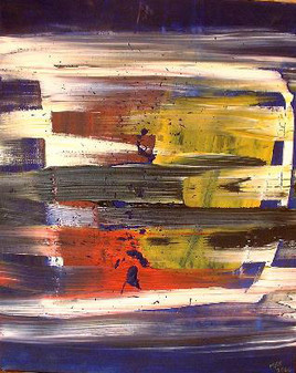 Tableau abstrait intitul&eacute; "Allure" - Artiste peintre - Mathieu Fort