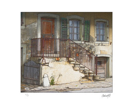 Escaliers &agrave; Vuadens (Suisse)