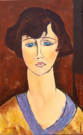 Copie de "Elisabeth Fuss Amore" (de Modigliani)