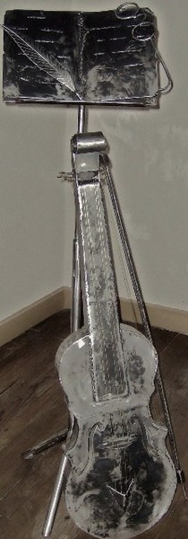 la pause du violoniste