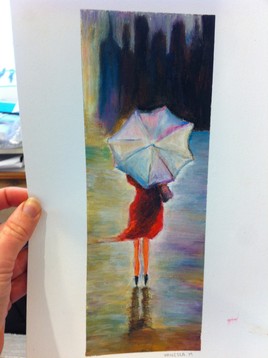 La fille au parapluie