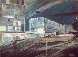 "lormont ma ville, la nuit"