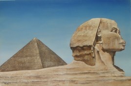 Sphinx et pyramide d'Egypte