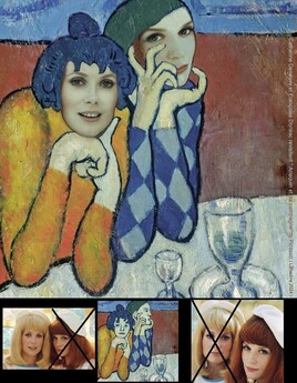 Deneuve et sa soeur Françoise Dorléac revisitent un Picasso :)