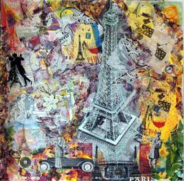 Le Tout Paris, toile 80 x 80 cm