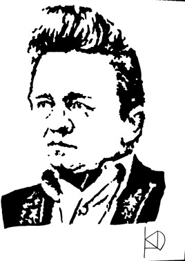 portrait de Johnny Cash