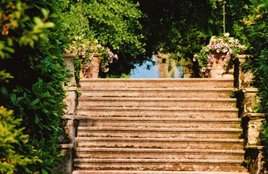 Escalier à Isola Madre