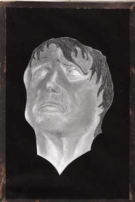 esquisse d'une t&ecirc;te sculpt&eacute;e