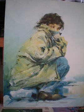 fille au froid