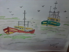bateaux en mer bretonne