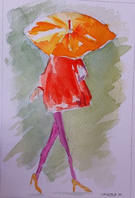 Femme au parapluie