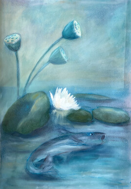 Truite rasant l'onde...