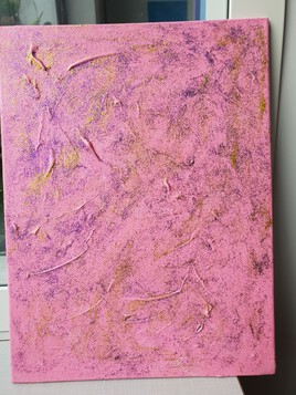 paillettes or et violet