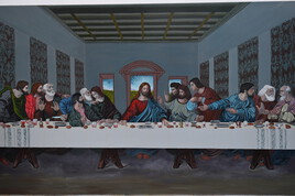 Jesus painting, the holy supper