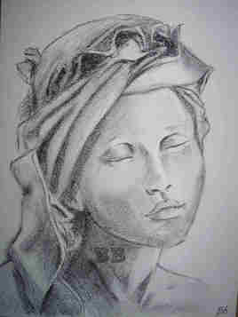 Portrait "La femme au turban"