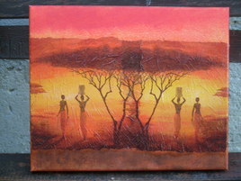 coucher de soleil africain