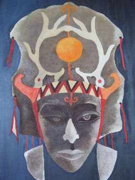 MASQUE AMERINDIEN LA LUNE