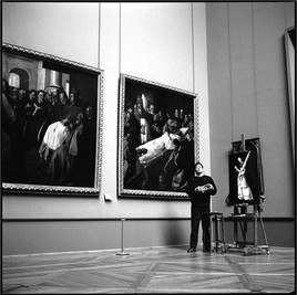 Peintre au Louvre