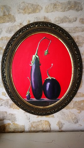 Portrait d'aubergines